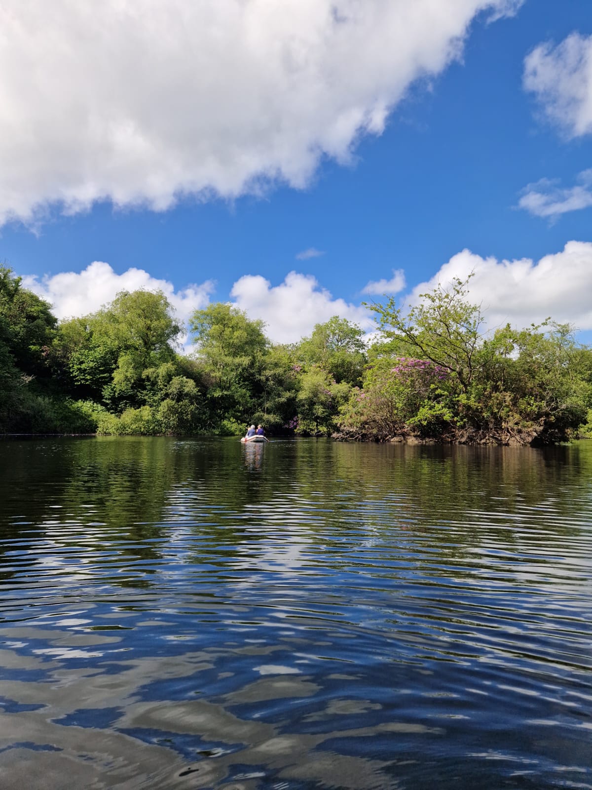 Bright summer view across Ennal’s Pool