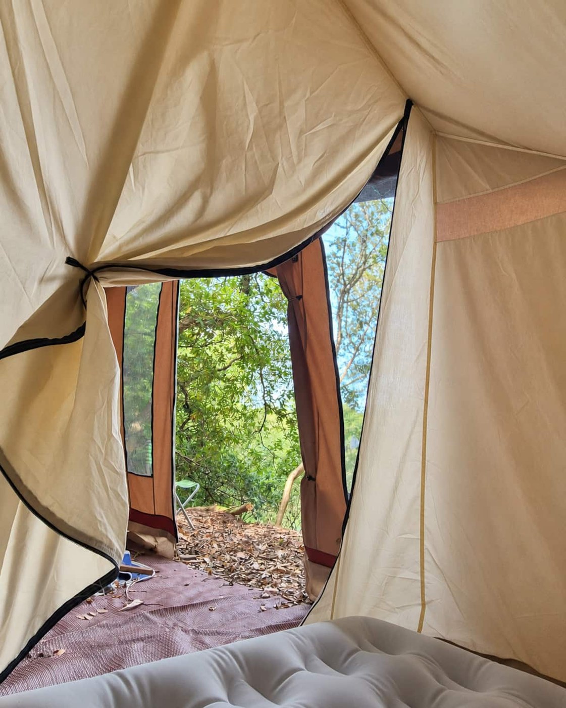 Vintage Tent interior