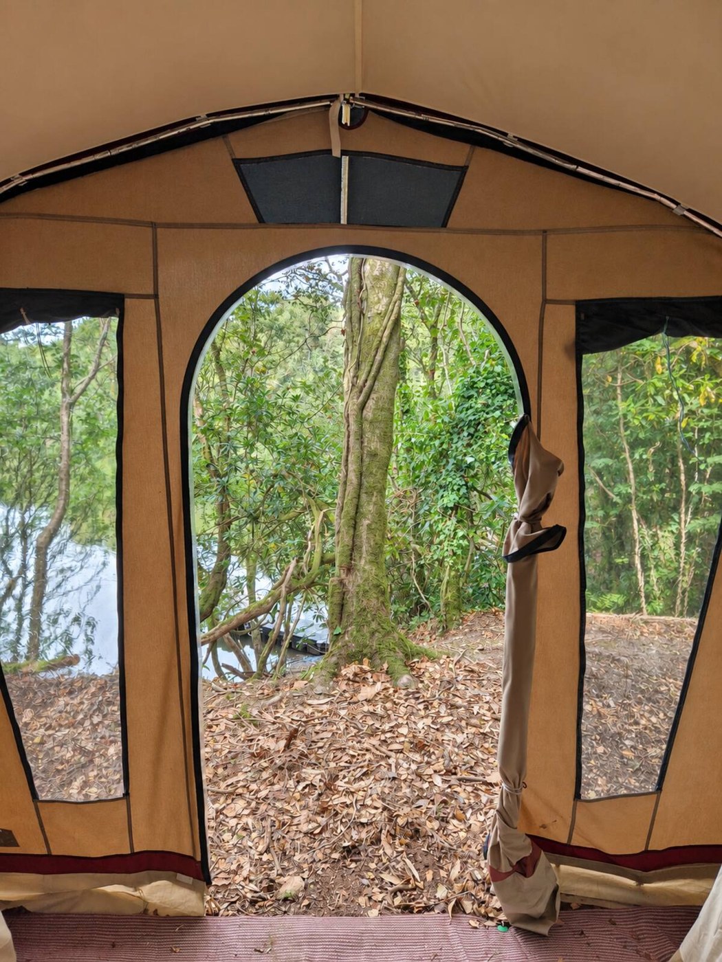 The lake seen from the Vintage Tent area